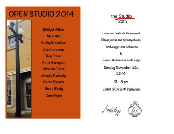 Open studio invitation